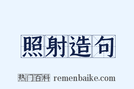 照射造句是什么意思的图片